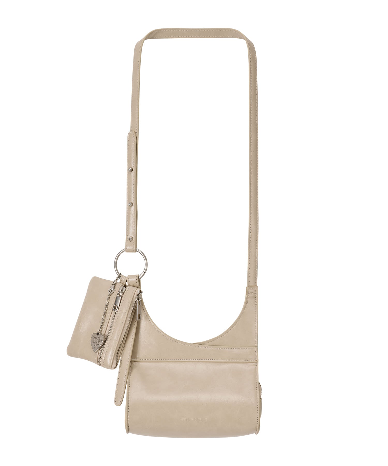 Bitter Cells Glaze Mini Cross Bag & Card Wallet Set-Cream