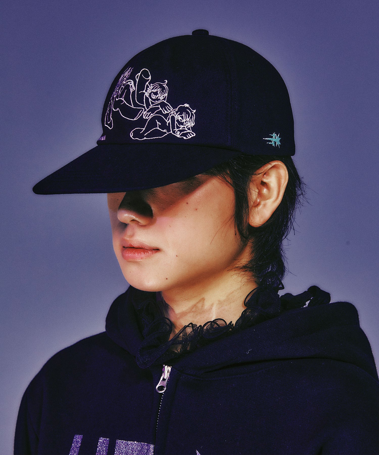 Nice Ghost Club Angels Cap [Black]