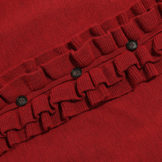 Nice Ghost Club Frill Knit Cardigan