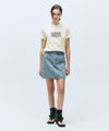 Marithé François Girbaud Women's Fatigue Denim Skirt