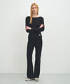 Marithé François Girbaud W BASIC SCOOP BACK LONG SLEEVE