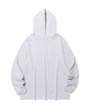 Nice Ghost Club Star Girl Big Big Long Sleeve Hoodie [Light Grey]