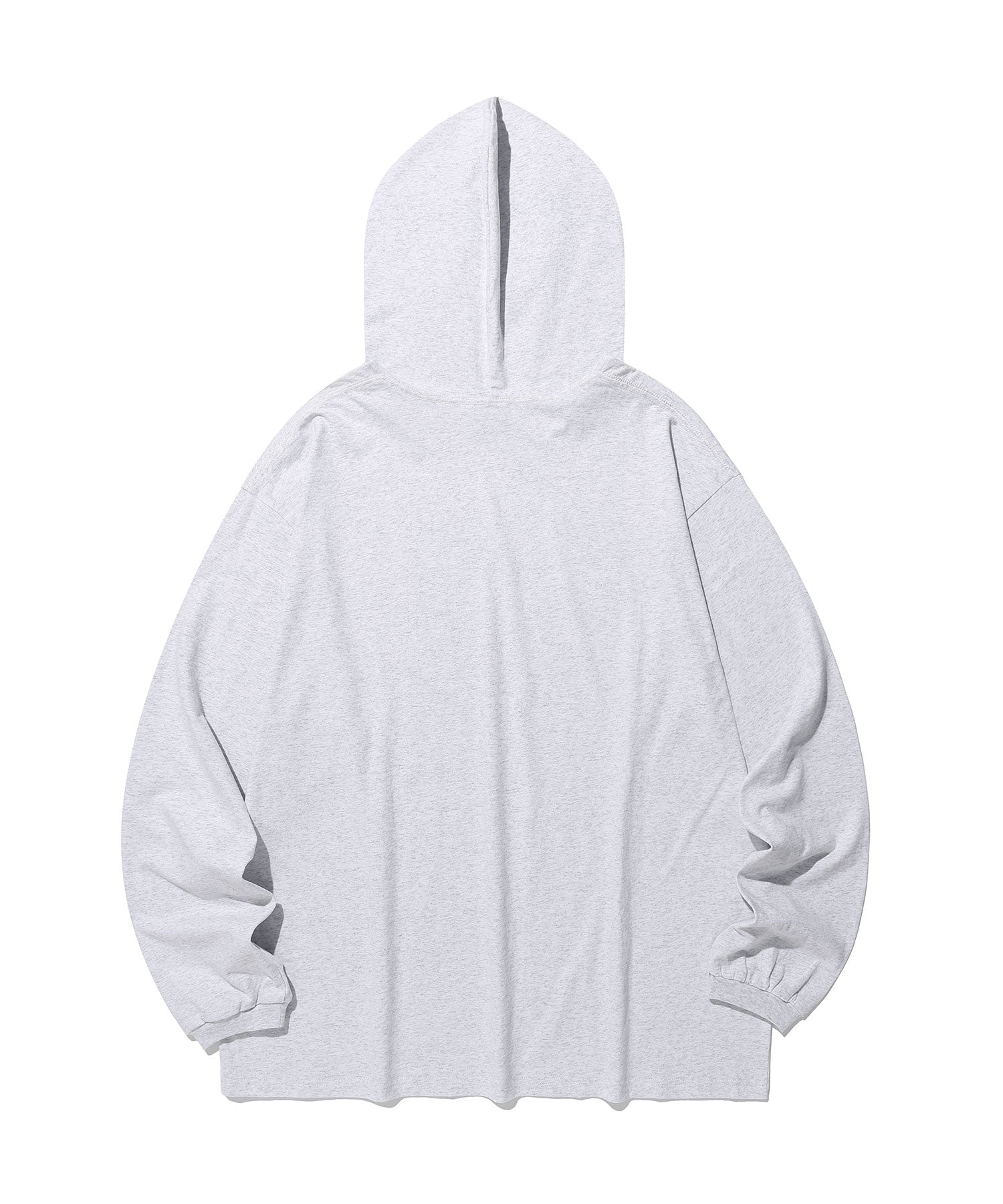 Nice Ghost Club Star Girl Big Big Long Sleeve Hoodie [Light Grey]