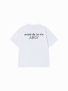 ADLV Flocking Basic Logo Short Sleeve T-Shirt