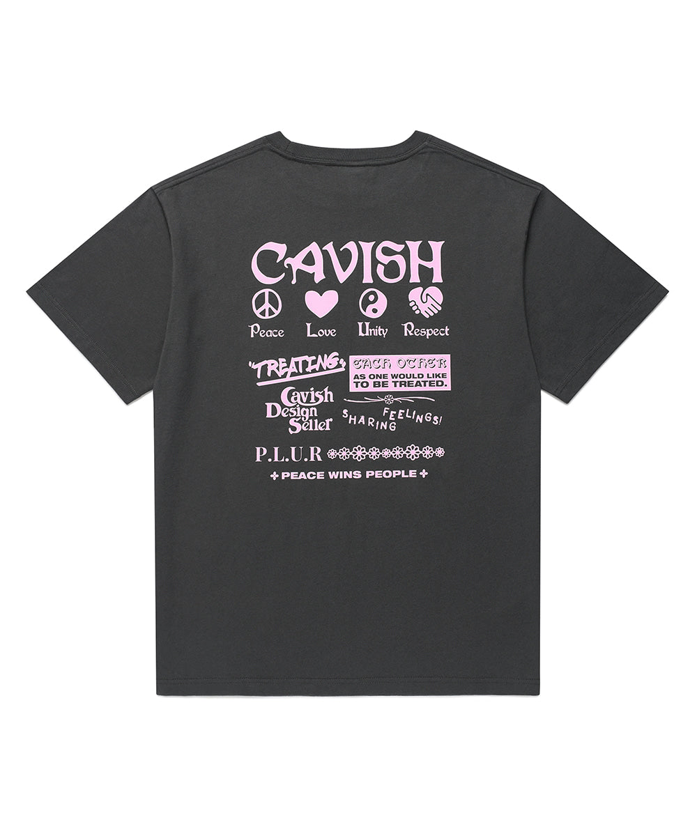 Cavish PLUR Short Sleeve Tee [Charcoal]