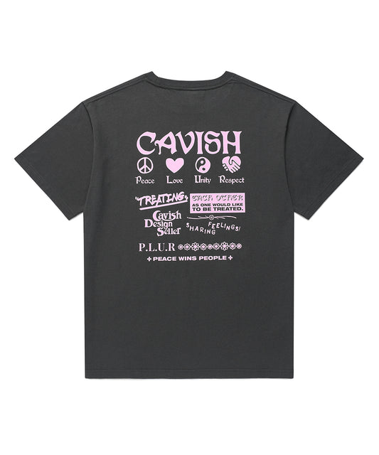 Cavish PLUR Short Sleeve Tee [Charcoal]