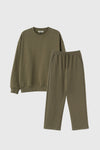 General Idea UNISEX Cotton Logo Loose Fit Sweatshirt Set