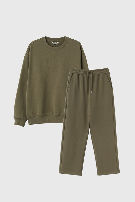 General Idea UNISEX Cotton Logo Loose Fit Sweatshirt Set