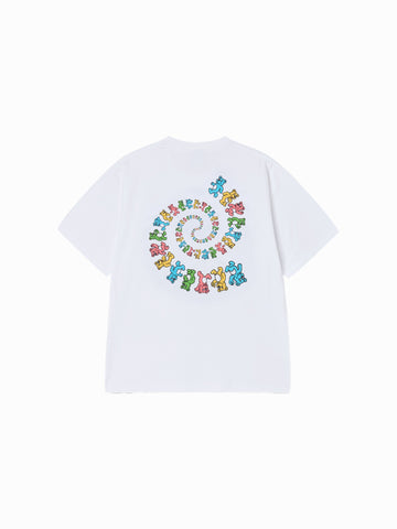 ADLV Swirling AC Bear Short Sleeve T-Shirt
