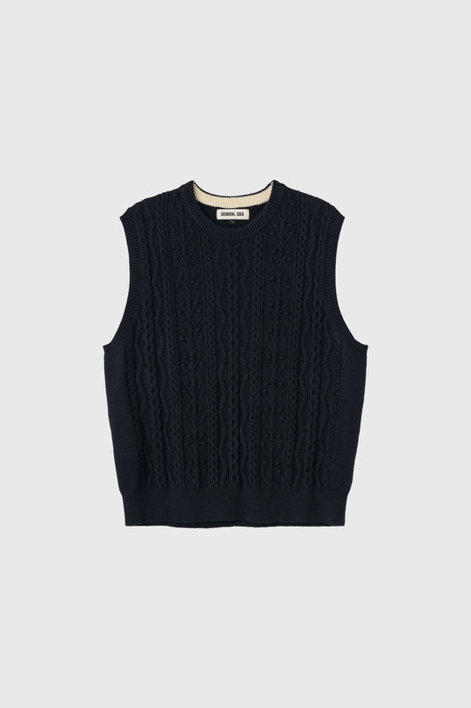 General Idea MAN Classic Crew Neck Knit Vest