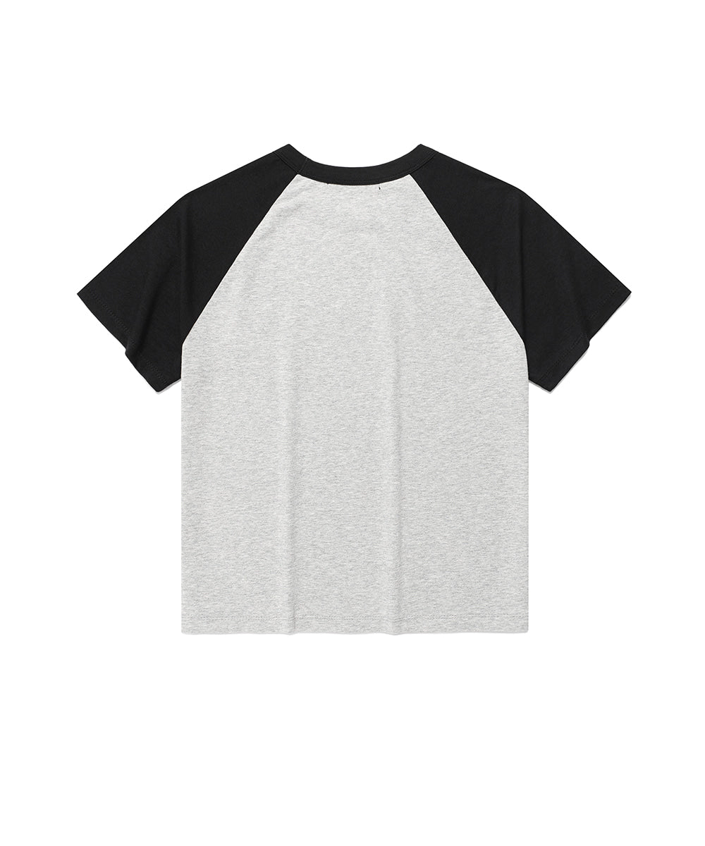 Cavish Women's Strawberry Raglan Short Sleeve T-Shirt