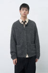 General Idea MAN Wool Blend Hairy Loose Fit Cardigan