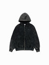 ADLV Basic Logo Waffle Washed Hoodie Zip Up