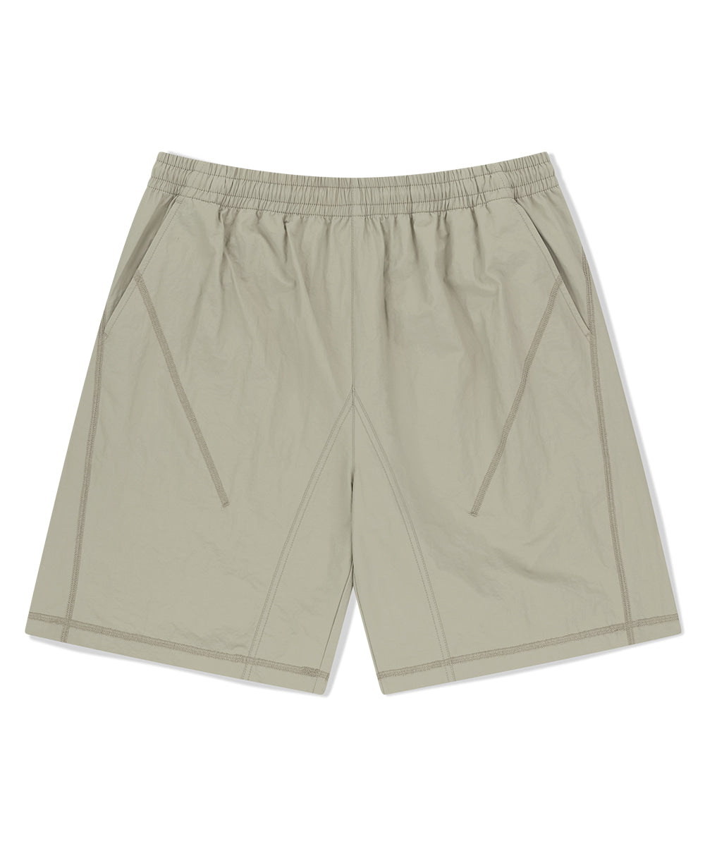 Mahagrid Cover Stitch Nylon Track Short