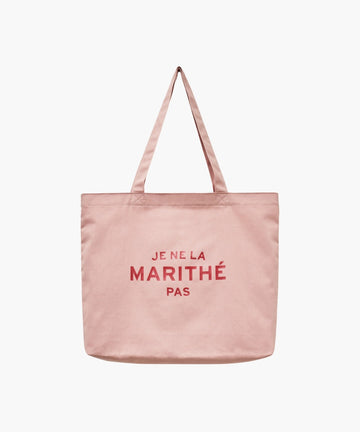 Marithé François Girbaud JE NE LA ECO BAG baby pink