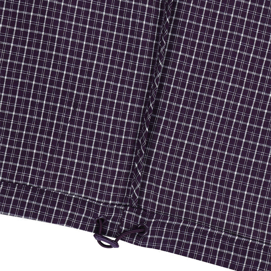 Mahagrid Check Windbreaker in Purple
