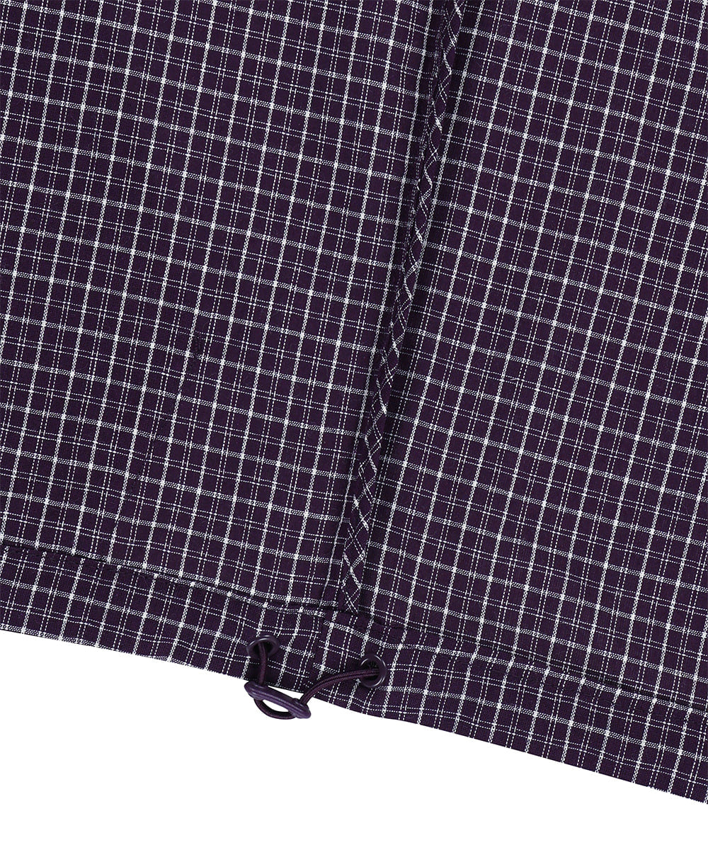 Mahagrid Check Windbreaker in Purple