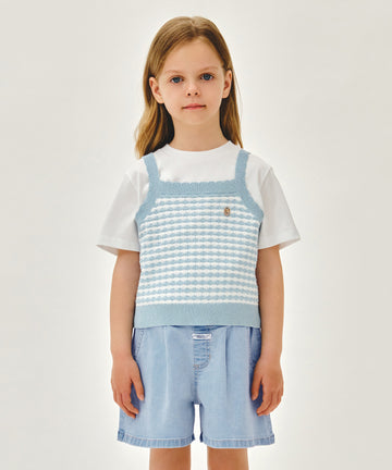 Marithé François Girbaud Kids W Stripe Knit Bustier