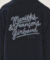 Marithé François Girbaud [REGEN] Back Drawing Logo Long Sleeve Tee Navy