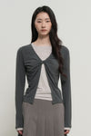 General Idea WOMAN Layered Twist T-Shirt