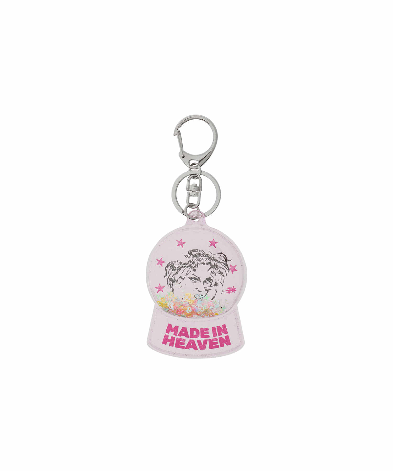 Nice Ghost Club Maniac Girl Snowball Key Chain [Pink]