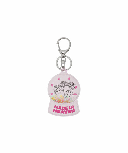 Nice Ghost Club Maniac Girl Snowball Key Chain [Pink]
