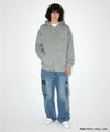 Mahagrid ECLIPSE RAW CUT ZIP UP HOODIE