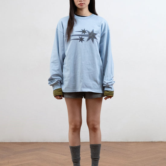 Nice Ghost Club Drawing 3 Star Long Sleeve Tee
