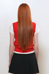 General Idea WOMAN Scallop Scarsty Knit Vest [RED]