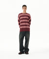 Mahagrid Hairy Stripe Knit Sweater