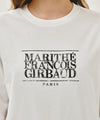 Marithé François Girbaud CRACK CLASSIC LOGO LONG SLEEVE TEE stripe