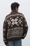 General Idea UNISEX High Neck Nordic Zip-Up Cardigan