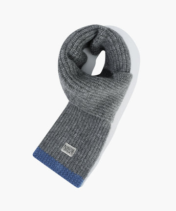 Marithé François Girbaud Kids Classic Logo Knit Muffler Heather Gray