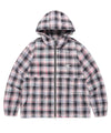 Cavish Hooded Check Wind Breaker