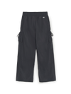 MLB Women's GORPCORE Super Light Weight Ribbon Cargo Semi Wide Pants