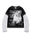 Cavish Women's Layered Origins Long Sleeve Tee [Black]