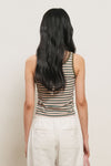 General Idea WOMAN Multi Stripe U-Neck Sleeveless