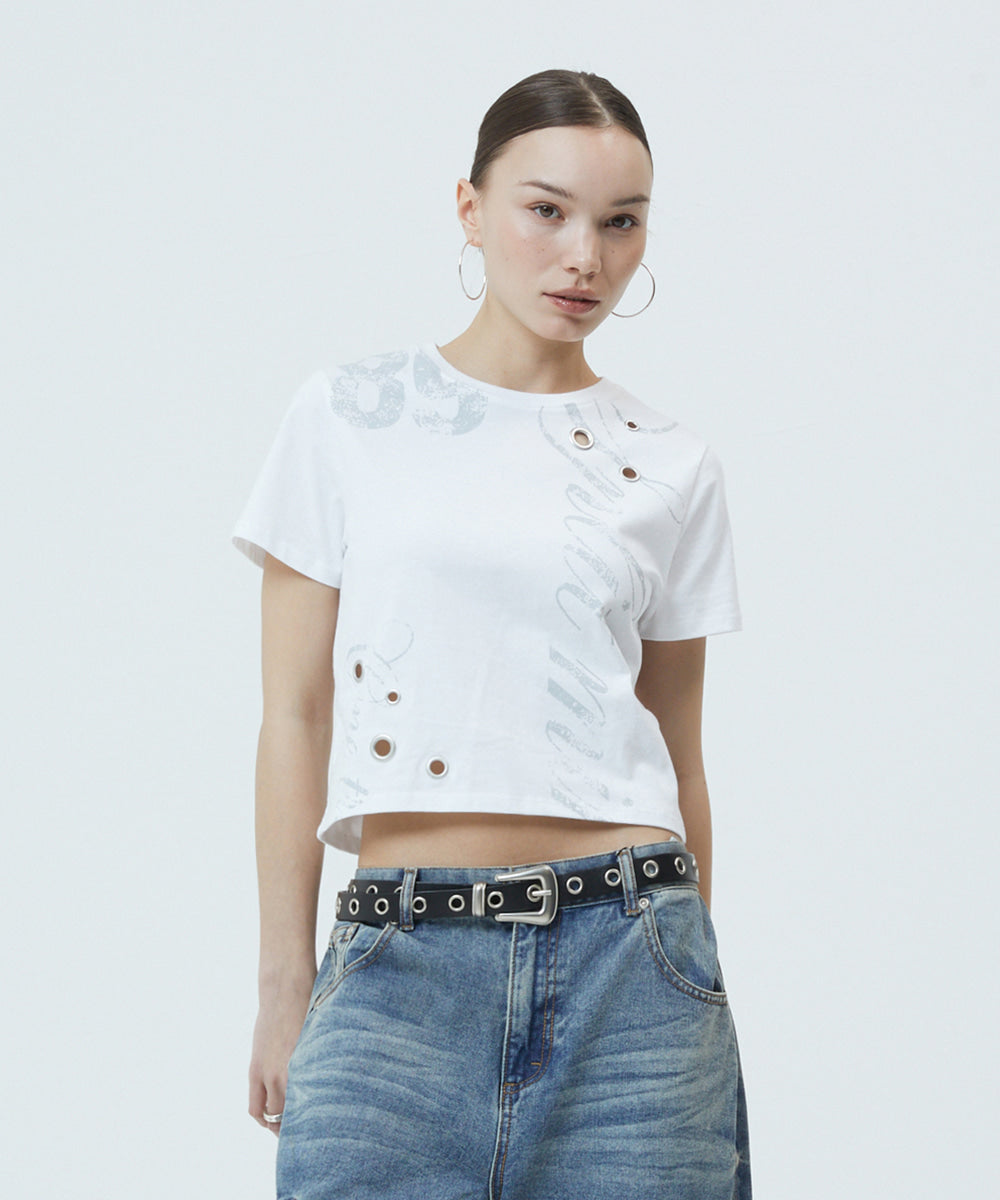 Mahagrid Truth Eyelet Tee