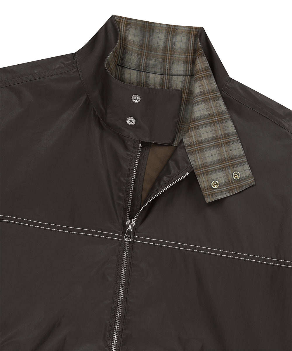 Mahagrid Check Harrington Jacket