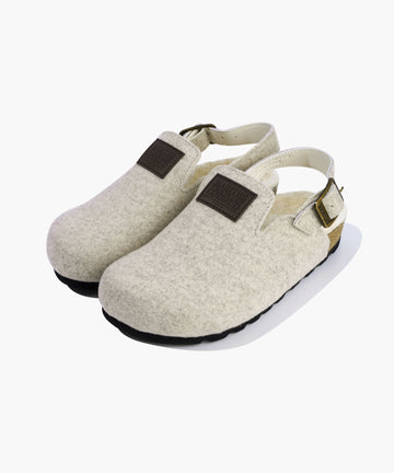 Marithé François Girbaud Kids Felt Strap Clogs