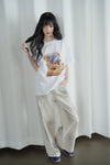ADLV AC Bear Baby Face Cap Boy Short Sleeve T-Shirt