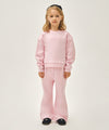 Marithé François Girbaud Kids Wide Boots Cut Crop Sweat Set-Up Oatmeal