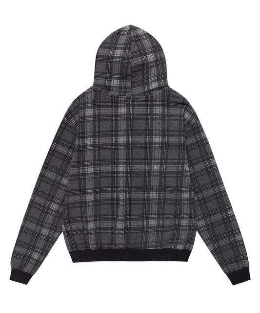 Cavish Stud Union Jack Zip Up Hoodie Black