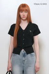 General Idea WOMAN Airy V-Neck Cable Cardigan