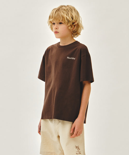 Marithé François Girbaud Kids Back Graphic Oversized Tee