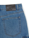 MLB Women's Varsity Vintage Slub Cargo 9in Denim Shorts
