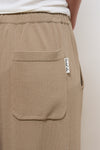 General Idea WOMAN Cooling Semi-Wide Knit Pants [TAUPE]