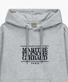 Marithé François Girbaud Classic Logo Embroidery Hoodie (Brushed) Charcoal