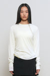 General Idea WOMAN Shirring Long Sleeve T-Shirt