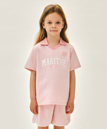 Marithé François Girbaud KIDS OPEN COLLAR TEE